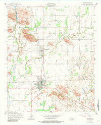 Snyder Oklahoma Historical topographic map, 1:24000 scale, 7.5 X 7.5 Minute, Year 1956