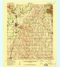 Snyder Oklahoma Historical topographic map, 1:62500 scale, 15 X 15 Minute, Year 1956