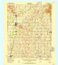 Snyder Oklahoma Historical topographic map, 1:62500 scale, 15 X 15 Minute, Year 1950