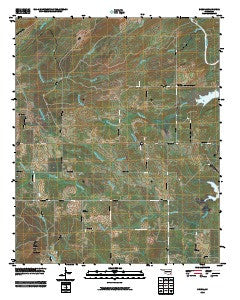 Sobol Oklahoma Historical topographic map, 1:24000 scale, 7.5 X 7.5 Minute, Year 2010