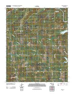 Sobol Oklahoma Historical topographic map, 1:24000 scale, 7.5 X 7.5 Minute, Year 2012