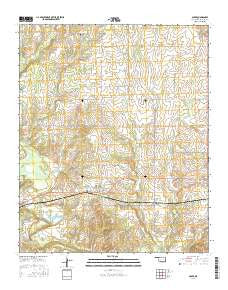 Soper Oklahoma Current topographic map, 1:24000 scale, 7.5 X 7.5 Minute, Year 2016