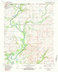 South Coffeyville Oklahoma Historical topographic map, 1:24000 scale, 7.5 X 7.5 Minute, Year 1972