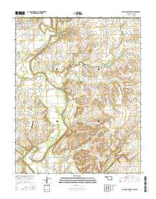 South Coffeyville Oklahoma Current topographic map, 1:24000 scale, 7.5 X 7.5 Minute, Year 2016