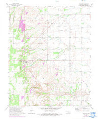 Southard Oklahoma Historical topographic map, 1:24000 scale, 7.5 X 7.5 Minute, Year 1972