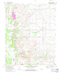 Southard Oklahoma Historical topographic map, 1:24000 scale, 7.5 X 7.5 Minute, Year 1972