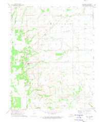 Southard Oklahoma Historical topographic map, 1:24000 scale, 7.5 X 7.5 Minute, Year 1972