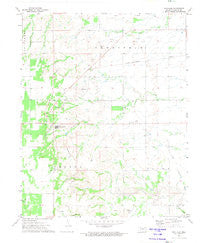 Southard Oklahoma Historical topographic map, 1:24000 scale, 7.5 X 7.5 Minute, Year 1972