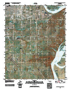 Southeast Muskogee Oklahoma Historical topographic map, 1:24000 scale, 7.5 X 7.5 Minute, Year 2010