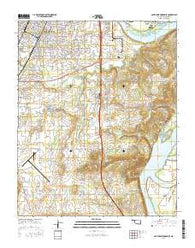 Southeast Muskogee Oklahoma Current topographic map, 1:24000 scale, 7.5 X 7.5 Minute, Year 2016