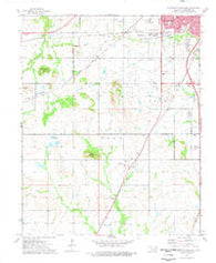 Southwest Muskogee Oklahoma Historical topographic map, 1:24000 scale, 7.5 X 7.5 Minute, Year 1974