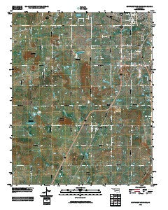 Southwest Muskogee Oklahoma Historical topographic map, 1:24000 scale, 7.5 X 7.5 Minute, Year 2010