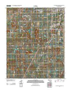 Southwest Muskogee Oklahoma Historical topographic map, 1:24000 scale, 7.5 X 7.5 Minute, Year 2012