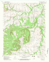 Spanish Peak Oklahoma Historical topographic map, 1:24000 scale, 7.5 X 7.5 Minute, Year 1971