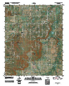 Spanish Peak Oklahoma Historical topographic map, 1:24000 scale, 7.5 X 7.5 Minute, Year 2010