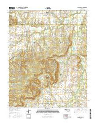 Spanish Peak Oklahoma Current topographic map, 1:24000 scale, 7.5 X 7.5 Minute, Year 2016