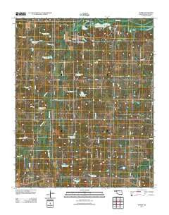Sparks Oklahoma Historical topographic map, 1:24000 scale, 7.5 X 7.5 Minute, Year 2012