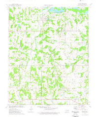 Sparks Oklahoma Historical topographic map, 1:24000 scale, 7.5 X 7.5 Minute, Year 1974