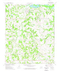 Sparks Oklahoma Historical topographic map, 1:24000 scale, 7.5 X 7.5 Minute, Year 1974