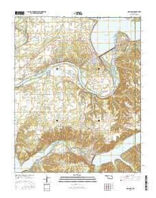 Spavinaw Oklahoma Current topographic map, 1:24000 scale, 7.5 X 7.5 Minute, Year 2016
