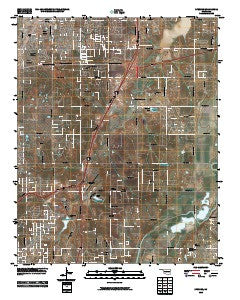 Spencer Oklahoma Historical topographic map, 1:24000 scale, 7.5 X 7.5 Minute, Year 2010