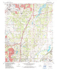 Spencer Oklahoma Historical topographic map, 1:24000 scale, 7.5 X 7.5 Minute, Year 1986