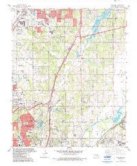 Spencer Oklahoma Historical topographic map, 1:24000 scale, 7.5 X 7.5 Minute, Year 1986