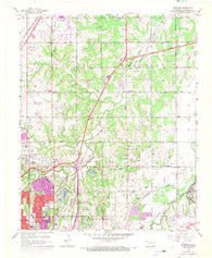 Spencer Oklahoma Historical topographic map, 1:24000 scale, 7.5 X 7.5 Minute, Year 1956