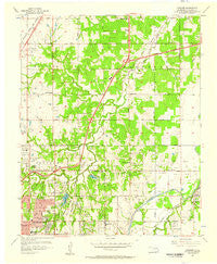 Spencer Oklahoma Historical topographic map, 1:24000 scale, 7.5 X 7.5 Minute, Year 1956
