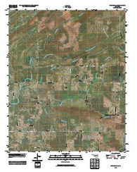 Spencerville Oklahoma Historical topographic map, 1:24000 scale, 7.5 X 7.5 Minute, Year 2010