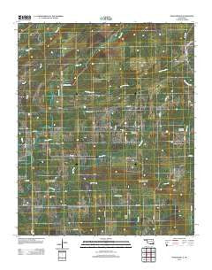 Spencerville Oklahoma Historical topographic map, 1:24000 scale, 7.5 X 7.5 Minute, Year 2012