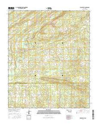 Spencerville Oklahoma Current topographic map, 1:24000 scale, 7.5 X 7.5 Minute, Year 2016