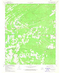 Spencerville Oklahoma Historical topographic map, 1:24000 scale, 7.5 X 7.5 Minute, Year 1971