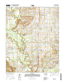 Sperry Oklahoma Current topographic map, 1:24000 scale, 7.5 X 7.5 Minute, Year 2016