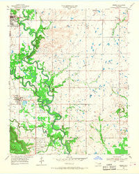 Sperry Oklahoma Historical topographic map, 1:24000 scale, 7.5 X 7.5 Minute, Year 1955