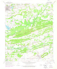 Spiro Oklahoma Historical topographic map, 1:24000 scale, 7.5 X 7.5 Minute, Year 1968