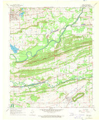 Spiro Oklahoma Historical topographic map, 1:24000 scale, 7.5 X 7.5 Minute, Year 1968