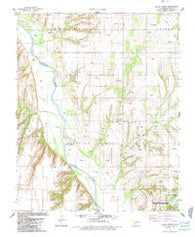 Squaw Creek Oklahoma Historical topographic map, 1:24000 scale, 7.5 X 7.5 Minute, Year 1985