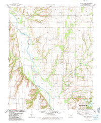 Squaw Creek Oklahoma Historical topographic map, 1:24000 scale, 7.5 X 7.5 Minute, Year 1985