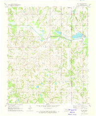 St. Louis Oklahoma Historical topographic map, 1:24000 scale, 7.5 X 7.5 Minute, Year 1972