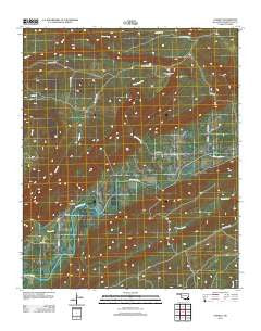 Stanley Oklahoma Historical topographic map, 1:24000 scale, 7.5 X 7.5 Minute, Year 2012