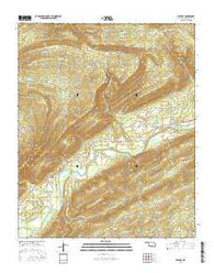 Stanley Oklahoma Current topographic map, 1:24000 scale, 7.5 X 7.5 Minute, Year 2016