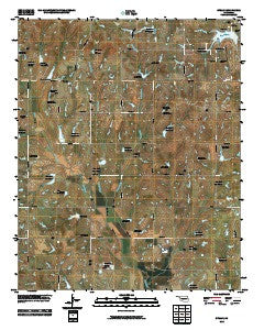 Stealy Oklahoma Historical topographic map, 1:24000 scale, 7.5 X 7.5 Minute, Year 2010