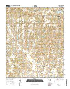 Stealy Oklahoma Current topographic map, 1:24000 scale, 7.5 X 7.5 Minute, Year 2016