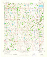 Stealy Oklahoma Historical topographic map, 1:24000 scale, 7.5 X 7.5 Minute, Year 1965