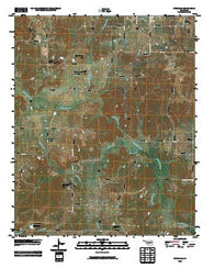 Steedman Oklahoma Historical topographic map, 1:24000 scale, 7.5 X 7.5 Minute, Year 2009