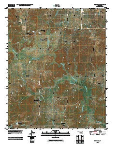 Steedman Oklahoma Historical topographic map, 1:24000 scale, 7.5 X 7.5 Minute, Year 2009