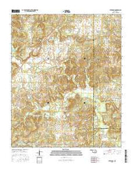 Steedman Oklahoma Current topographic map, 1:24000 scale, 7.5 X 7.5 Minute, Year 2016