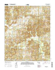 Steedman Oklahoma Current topographic map, 1:24000 scale, 7.5 X 7.5 Minute, Year 2016