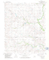 Steinerts Lake Oklahoma Historical topographic map, 1:24000 scale, 7.5 X 7.5 Minute, Year 1982